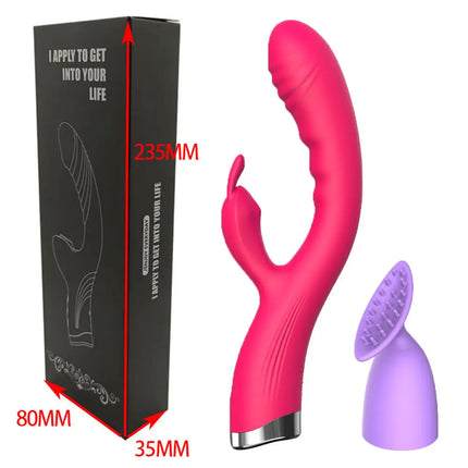 10 Speed G Spot Vibrator USB Rechargeable Powerful Dildo Rabbit Vibrator for Women Clitoris stimulation Massage Adult sex toys