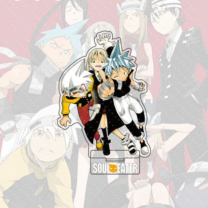 Anime Soul Eater 15cm Acrylic Character Black-star, Kid Standing Model Stand Desktop Decoration Gift