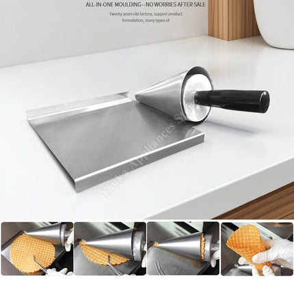 50mm Ice Cream Cone Tool Croissant Tubes 80mm Pastry Making Cake Mold Horn Bread Cookie Dessert Baking Egg Sweet Cones