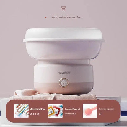 Mollyestelle Cotton Candy Machine-Making of Small Fully Automatic Commercial Cotton Candy Machine for Home Use