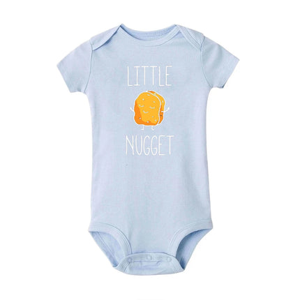 Little Nugget Baby Announcement Newborn Baby Bodysuits Summer Boys Girls Romper Body Pregnancy Reveal Clothes Infant Shower Gift