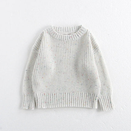 0-6Yrs Baby Boys Sweaters Spring Autumn Children Solid Color Basic Warm Knit Sweater Kids Girls Baby Pullover Sweaters Clothes