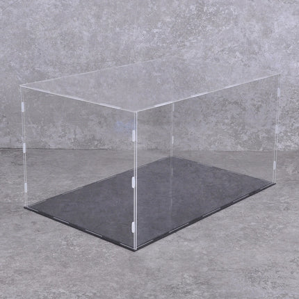 Black Base Acrylic Dust Cover Display Case Dust Cover Organizer for Toys Action Figure Building Blocks L30-60 W30-60 H10-65cm