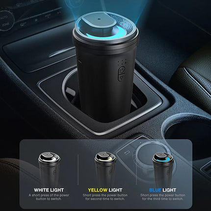 TEABLUM 50m³ Car Diffuser Humidifier Auto Air Purifier Aromo Air Freshener Type-C Charging for Home Aroma Aromatherapy Diffuser