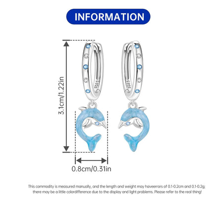 Hot Sale Original 925 Sterling Silver Zircon Pink Paw Print Earrings Heart Flower Leaf Design Women Party Jewelry Gift Ear Loops