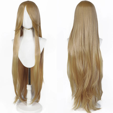 Long Straight Cosplay Wig 100CM Multiple Colors Pink Blonde Black Anime Costume Wig Universal Synthetic Cos Wig Daily Party Wig