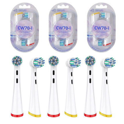 Replacement Brush Heads Compatible with OLB IO 2/3/4/5/6/7/7G/8/9/10 Electric Toothbrush, IO Series Toothbrush Head Refills