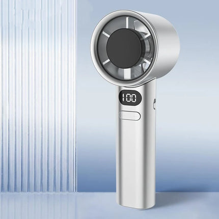 5000mah Handheld Mini Fan Electric Hand Fans Ice Compress High-Speed Cooling USB Rechargeable Portable LED Display Fan