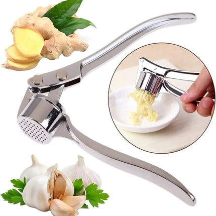 1PC Kitchen Garlic Press Stainless Steel Garlic Mincer Garlic Mincer Tool Efficient Ginger Garlic Crusher Home Kitchen Utensils