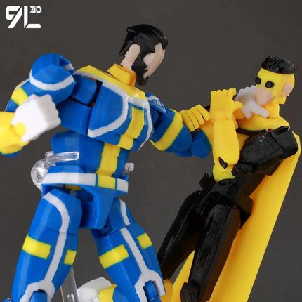 9L3D Printed Invincible Boy Lucky13 Dummy13 Conquer LEX Allen Superheroes Anime Toys Action Figures Mannequin Model Ornaments