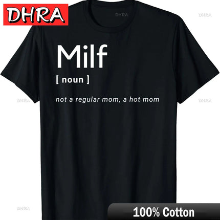 MILF Hunter | Funny Adult Humor Joke for Men Who Love Milfs T-Shirt Men Clothing Y2K Tops Graphic T Shirts Camisetas Streetwear