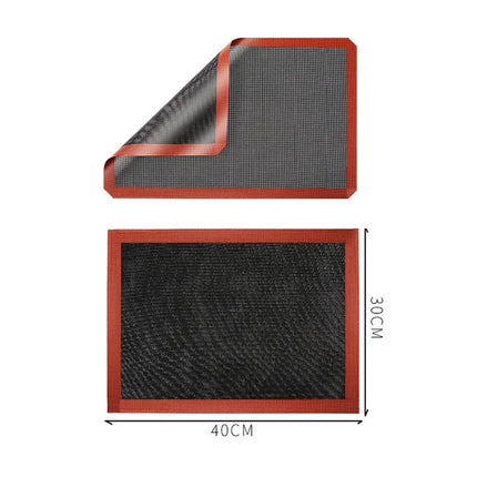 1pc 30X40cm Perforated Silicone Baking Mat Reusable Non-stick Oven Liner, for Cookies Macaron Bread
