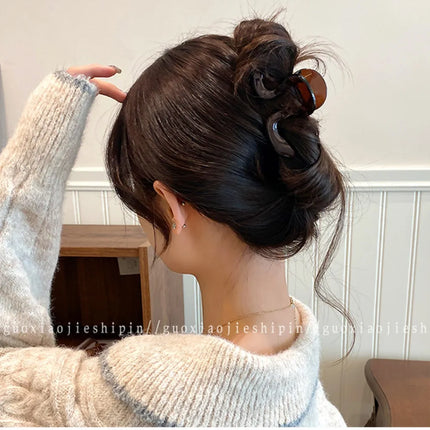 Simple Irregular Hair Catch Clip Shark Clip Women's Premium 2026 New Hairpin Back Head Hair Accessories Hairpin Elegant