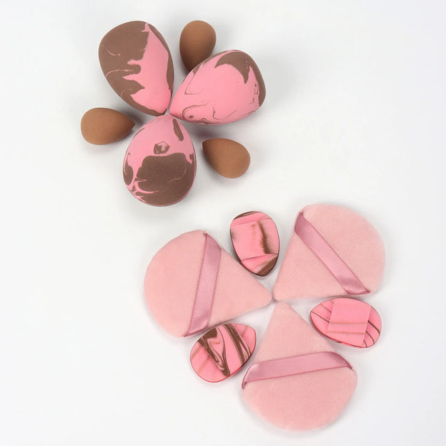 12 Pcs Dual-Color Makeup Sponges, Suitable for Applying Makeup, Setting Makeup, and Refining Details, Suitable for All Skin Types