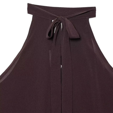 Y2K Top Women Summer Tank Crop Top Female Sleeveless Sexy Pleated Top Street Style Casual Korean Clothing Brown Cute Party Top