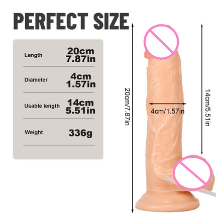 Realistic Squirting Dildo Big Penis Soft Skin Feel Spray Water Ejaculating Suction Cup masturbator Anal Toy Sex Toy For Women 18