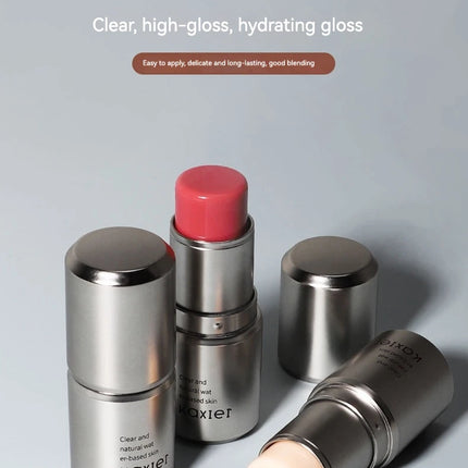 KAXIER High Gloss Stick Highlighter Blush Water Light Shimmer Waterproof Face Contour Illuminator Brighten Contouring Rouge