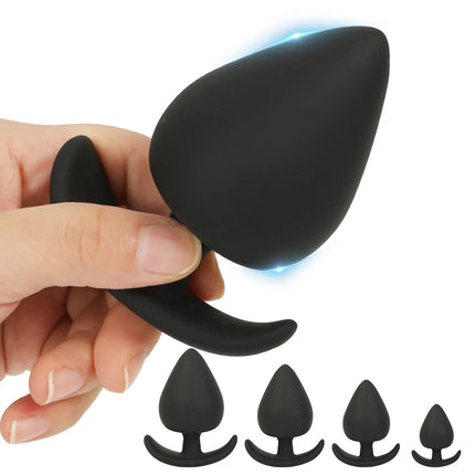 Soft Silicone Anal Sex Toys Anal Dilator Wearable Dildo Butt Plugs For All Day Ass Anus Expansion Anchor Analplug Buttplug 4Size