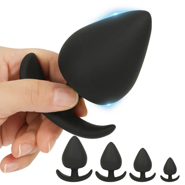 Soft Silicone Anal Sex Toys Anal Dilator Wearable Dildo Butt Plugs For All Day Ass Anus Expansion Anchor Analplug Buttplug 4Size
