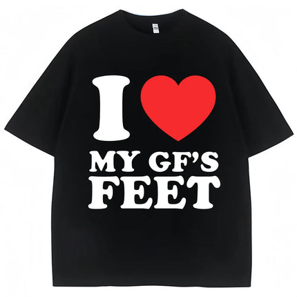 MILF Man I Love Feet Funny Meme T-Shirts Men Women Humor Fashion T Shirts Soft Cotton O-Neck Oversized Casual T Shirt Streetwear