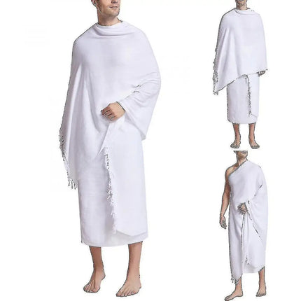 Ihram Hajjtowe Pilgrimage Towel Cross-Border Longli Saudi Arabia Muslim Hajj Headscarf Unisex Summer Winter Spring Autumn