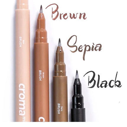 Micron Liner Fineliner Pen 0.05 0.03 0.1 0.5 Brush Tip Black Brown Fineliner Sketching Manga Drawing Pen Color Sketch Stationery