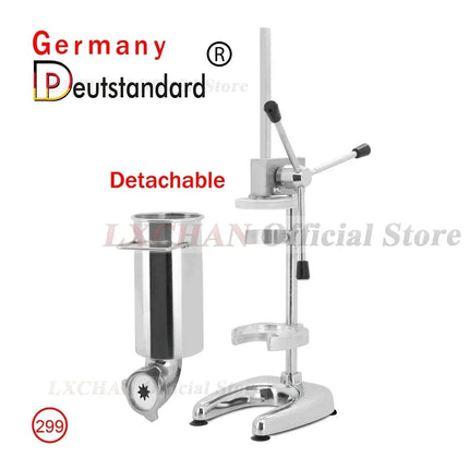 LX 2/3L Small Spanish Churros Maker With 5 Nozzles Mold Churro Machine Churro Extruder Churro Press