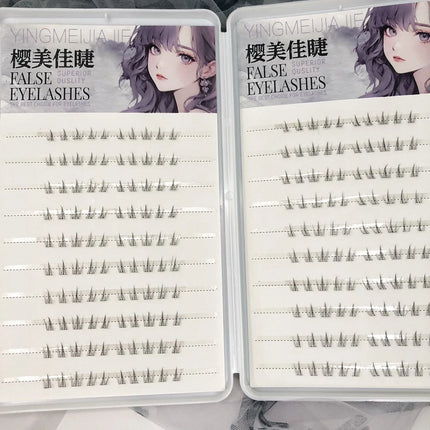 No Glue Need Sunflower Bottom Eyelashes Individual Lower Lashes Cluster Self-adhesive Natural Comic Under Eyelash Extension