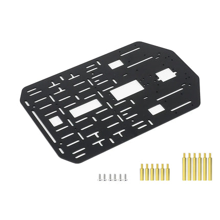 Yahboom Smart Robot Car Bracket Aluminum Alloy Frame 2mm Wheeled Chassis High-strength Upper Plate Support Multi-layer Stacking