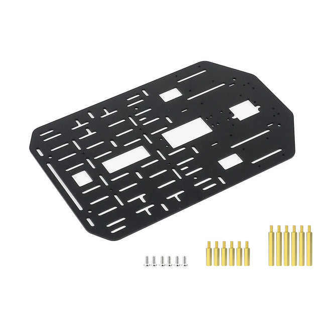 Yahboom Smart Robot Car Bracket Aluminum Alloy Frame 2mm Wheeled Chassis High-strength Upper Plate Support Multi-layer Stacking