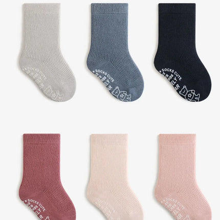 3 Pairs a Lot Spring New Baby Toddler Socks 0-5Y Non-Slip Antibacterial Soft Cotton 2026 Kids Socks for Boys Girls Accessories