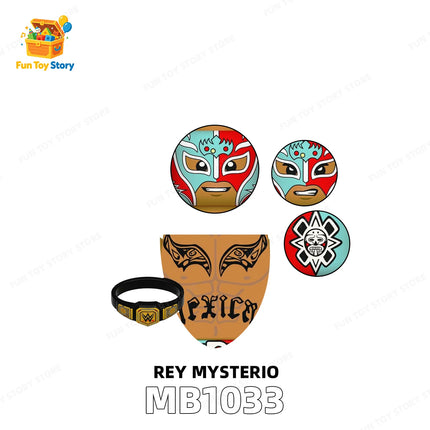 MB1030-036 Wrestlers and Gladiators Assemble Building Blocks and Doll Toys,Collected by Wrestling Enthusiasts, Gifts for People