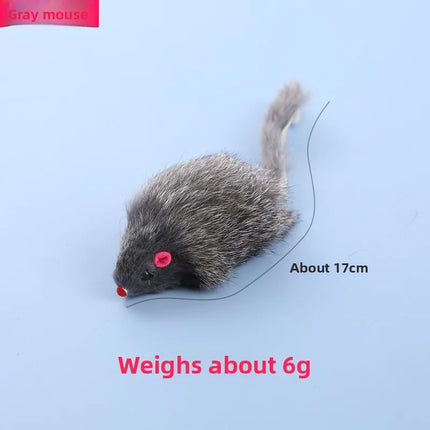 1/3Pcs 17cm Fluffy Pet Cat Toy Mice with Crinkle Sound Interactive Hunting Play for Kittens Bite Resistant Cat Toys Supplies