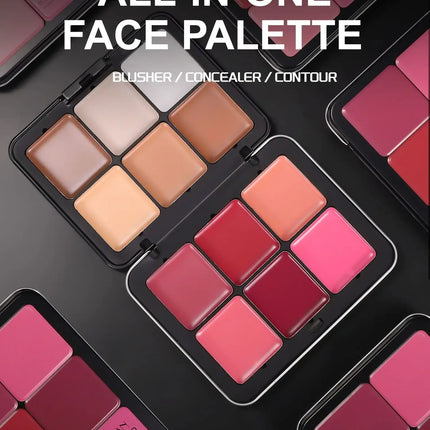 12-color iron box concealer blush cream matte highlight contour makeup all-in-one palette