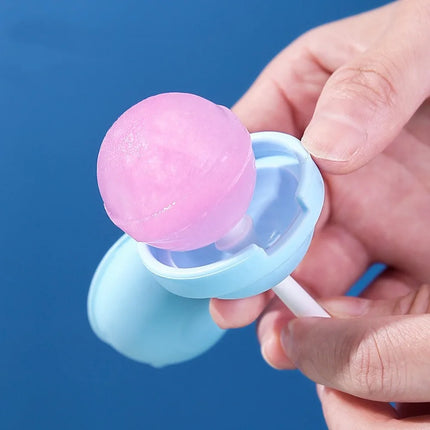 Quality Mini Silicone Ice Molds Reusable DIY Ice Pop Mold with Removable Lids Lollipop Ice Maker Party