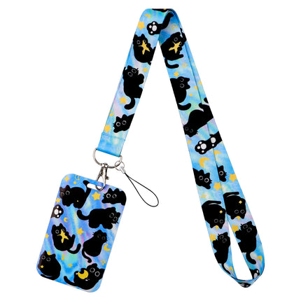 Cute Cartoon Cat Duck Neck Strap Lanyards For Keychain ID Credit Card Pass Animal Hang Rope Cell Phone Charm Accessories