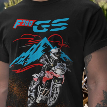 19@EY B/M.W F 700 GS T Shirt Gateway to Adventure Motorcycle Tee All Rounder Rider Graphic Top For b.mw Motorrad Fans GS Life Gi
