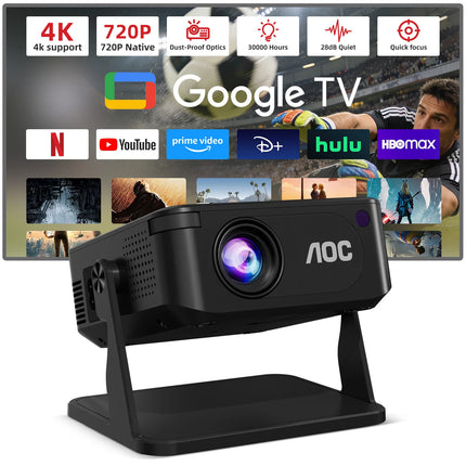 XNANO HA109 Portable LED Projector with Android 11 720P 4K Video Support WiFi 6 BT5.0 Gimbal Mount 200 ANSI for Home Cinema