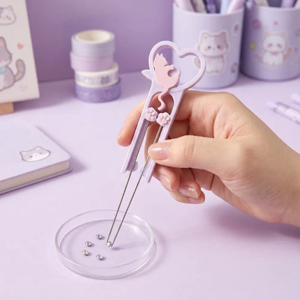 Cat Perler Bead Placement Pen High Quality Long Fuse Bead Double Needle Tool Smooth Multifunctional Collage Bead Tool DIY