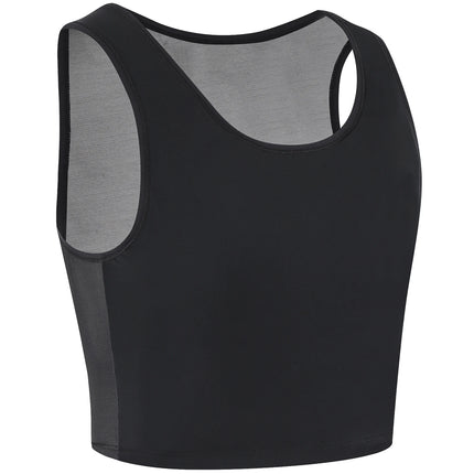 XUJI Chest Binder Transgender FTM Half Pullover Tank Top Compression Bra