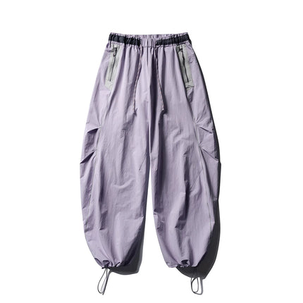 Men Women Splice Fashion Outdoor Loose Casual Lightweight Quick Dry Sports Cargo Baggy Pants Track Trouser Jogger Sweatpants