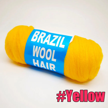 70G Twist Wraps/Roll 70g Black Brazilian Wool Hair Acrylic Yarn For African Synthetic Crochet Hair Jumbo Braids Braids