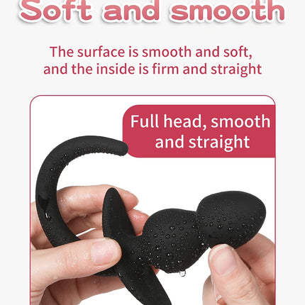 Leather Puppy Play Dog Glove Dog Paw Print Padded Fist Mitt Fetish BDSM Bondage Slave Roleplay Glove with Dog Tail Plug Sex Toys