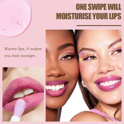 Three Colors Randomly Issued Color Lip Gloss Lip Oil: Moisturizing, Locks Moisture, Nourishing, Light and Comfortable