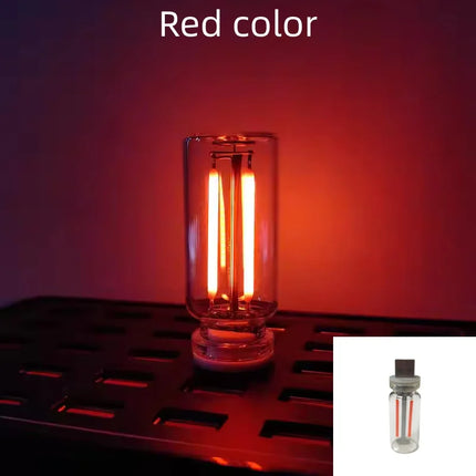 AITHEA USB Touch Control LED Filament Night Light Retro Bulb Atmosphere Lamp for Car Camping Bedroom Home Decor