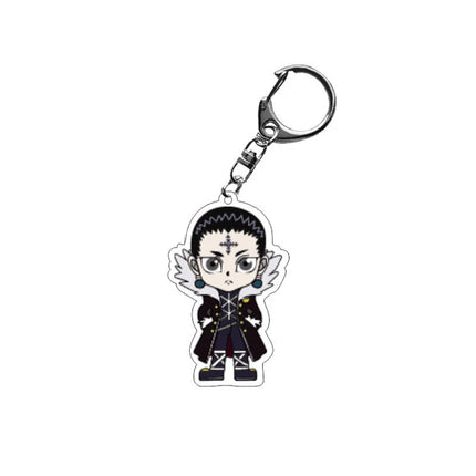 HUNTER HUNTER llavero anime Gon Freecss Killua Zoldyck Hisoka Chrollo Lucilfer Acrylic figure keychain Fans Birthday Gifts 6cm