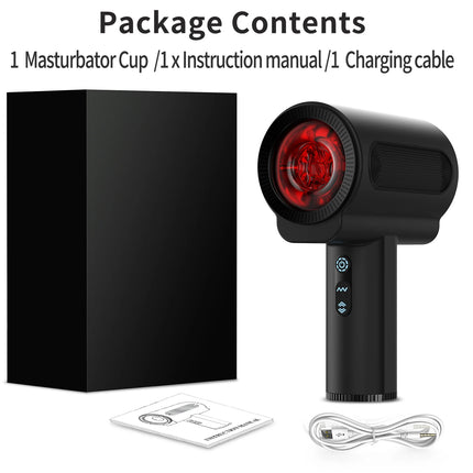 APP Control Automatic Male Masturbators Cup Penis Pump with 9 Sucking Vibrating Heating Blowjob Mens Sex Toy LCD Display for Men