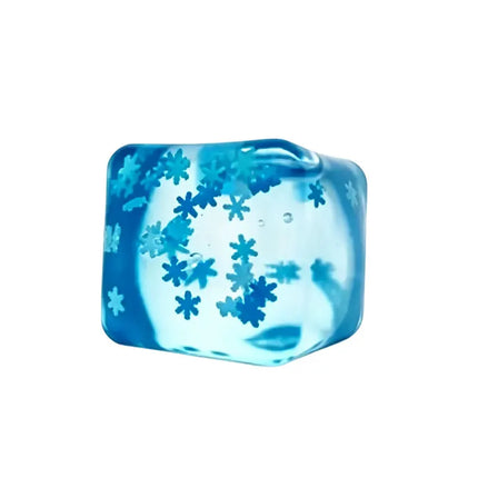 3/4.5/5.5CM Ice Cube Squishy Toy Stress Relieving Soft Touch Slow Rebound Stretch Squeeze Snowflake Ice Cube Xmas Gift for Adult