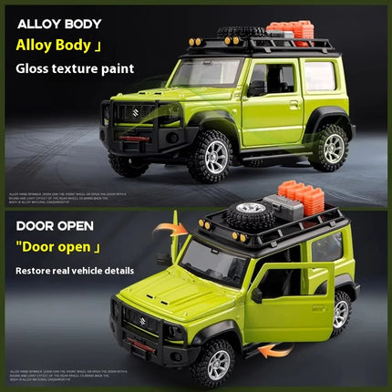 CCA 1:32 Suzuki Jimny Assembly Edition alloy diecast model off road vehicle toy kids gift collection car ornament trendy display