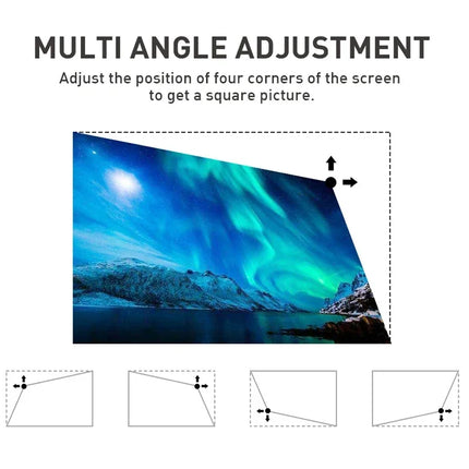 VIVICINE P11 Mini Portable Projector Android 9.0 DLP 4K Support Pocket 3D WiFi BT Battery 1.5H Power Bank Home Theater